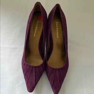 Enzo Angiolini Plum Suede Heels
